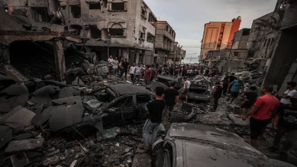 آثار الدمار الذي خلفه العدوان الإسرائيلي على غزة.