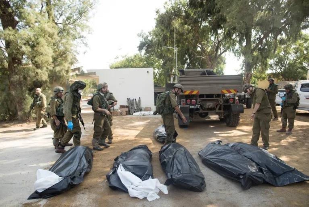 جثث لجنود إسرائيليين قتلتهم حماس.