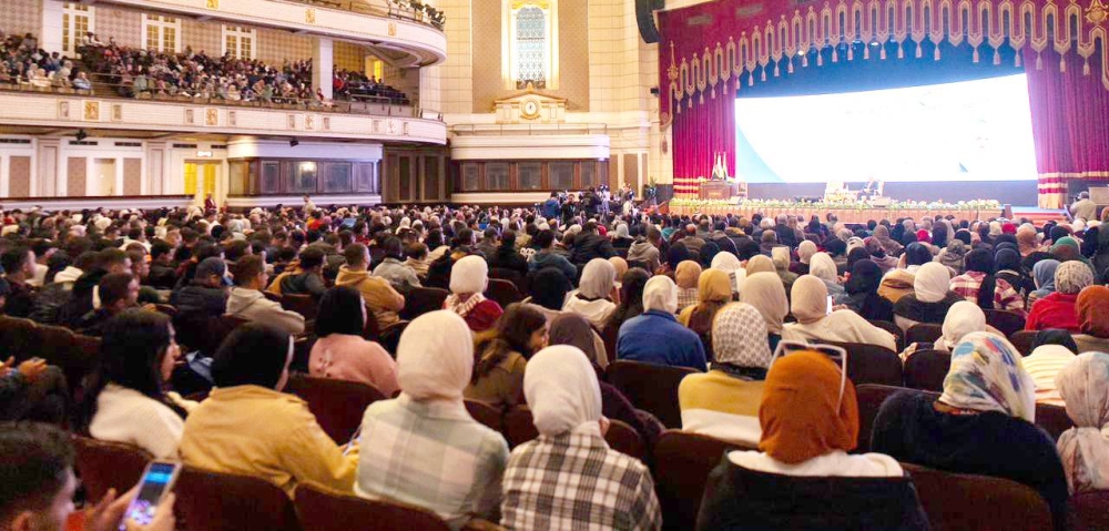 



حضور عدد كبير من رؤساء الجامعات والأكاديميين والطلاب من داخل القاهرة وخارجها لمحاضرة الشيخ العيسى.