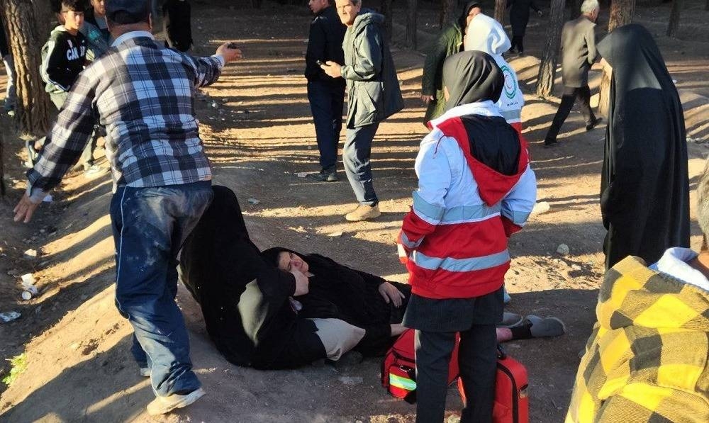 إيرانية مصابة في موقع تفجيرين قرب مقبرة قاسم سليماني 