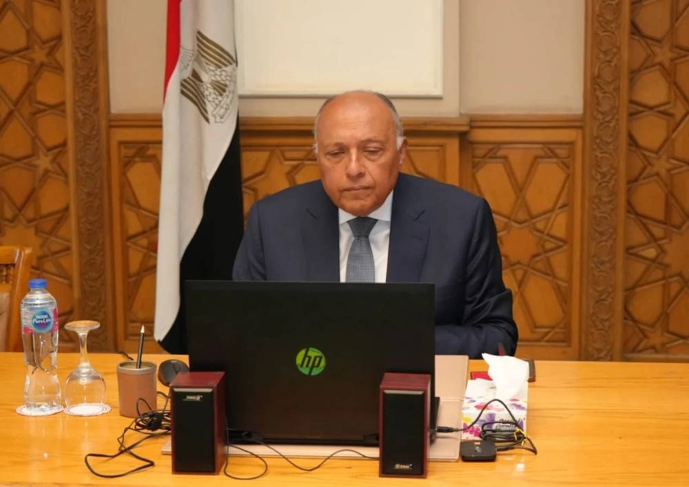 وزير الخارجية المصري.
