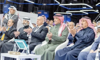 وزير الإعلام يدشن أمس، معرض مستقبل الإعلام «فومكس»، بحضور وزير الاتصالات وتقنية المعلومات، ومساعد وزير الإعلام،  ورئيس المنتدى السعودي للإعلام، وعدد من مسؤولي وسائل الإعلام العربية والدولية. (واس)