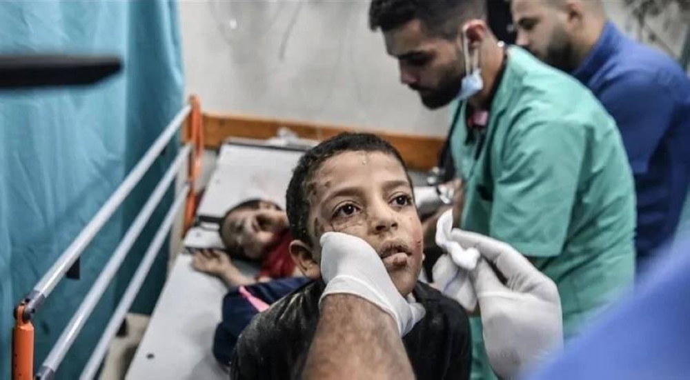 أطفال ضحايا القصف الإسرائيلي على غزة