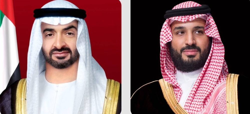 ولي العهد يعزي رئيس الإمارات في وفاة الشيخ طحنون
