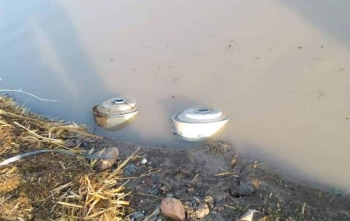 ألغام الحوثي التي جرفتها السيول في اليمن.