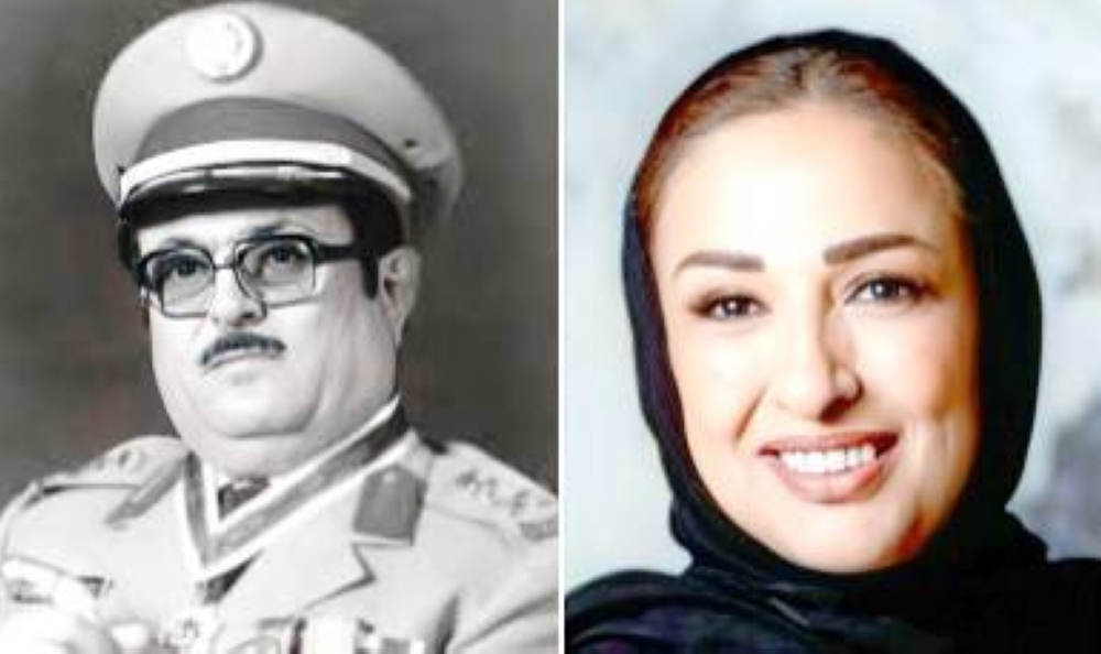 شقيقته السفيرة بالنرويج آمال المعلمي، ووالده الفريق يحيى المعلمي.