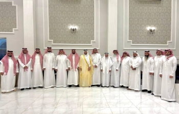 القحطاني يحتفي بعقد قران محمد